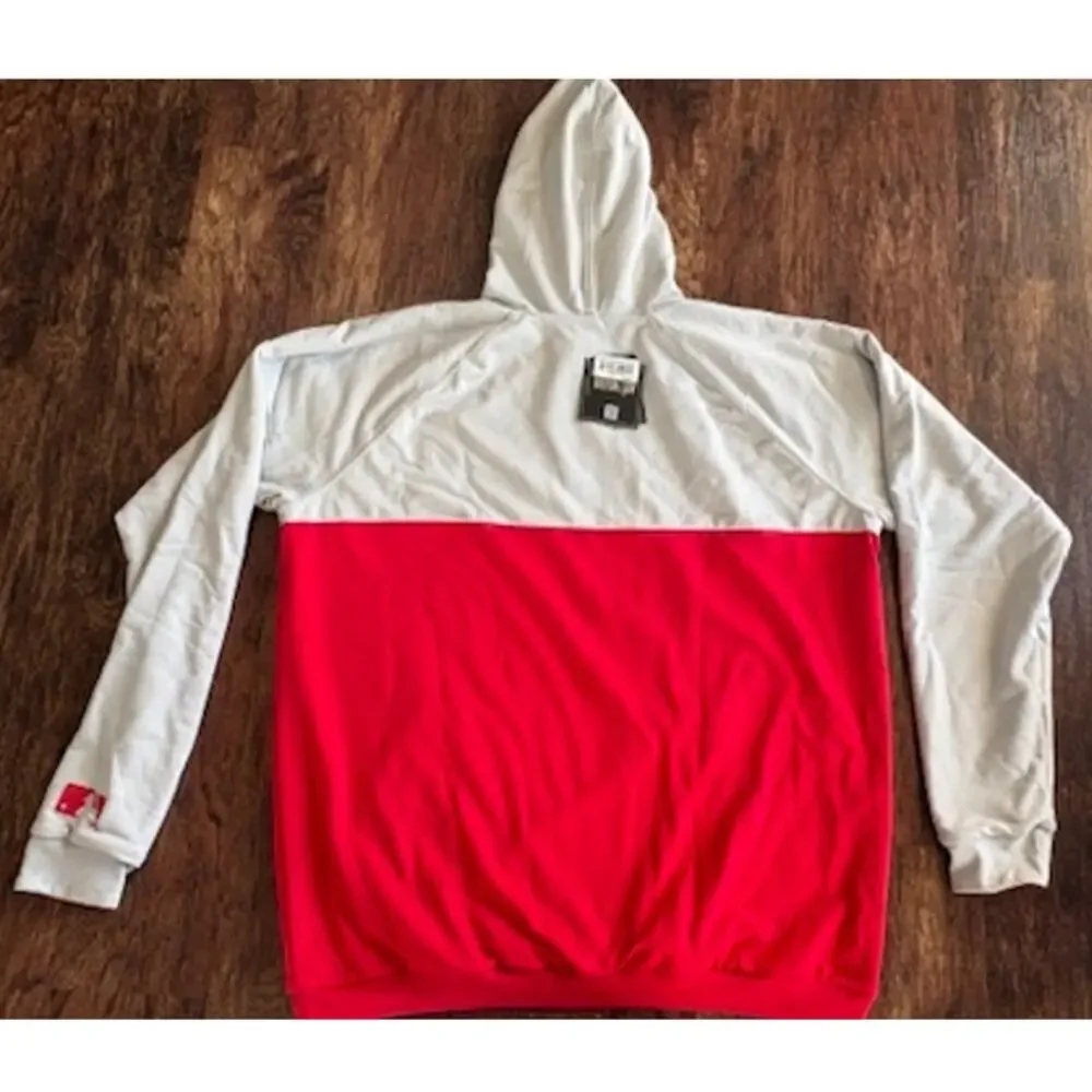 NWT Baseballism St Louis Cardinals Reversible Double Play Hoodie Mens XL MLB Red
